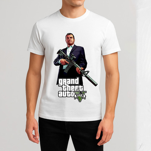 تیشرت مردانه طرح gta 15590