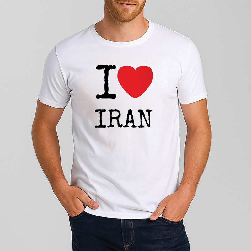 تی شرت مردانه گالری واو طرح ایران کد CT10115