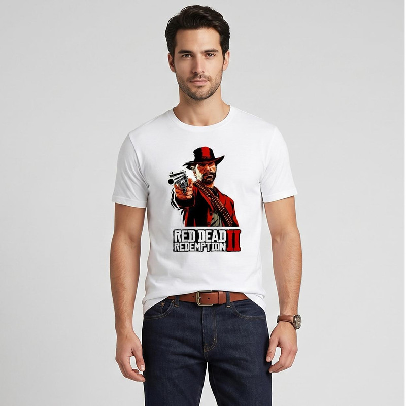 تی شرت مردانه طرح Red Dead Redemption 2 کد 200