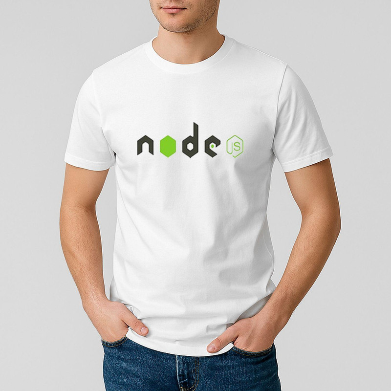 تی شرت آستین کوتاه طرح NodeJS کد 13408