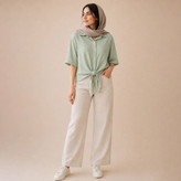 شومیز زنانه گره ای مدل اطلسی