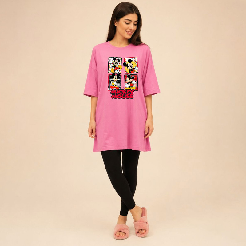 تونیک آستین کوتاه زنانه مدل کارتونی