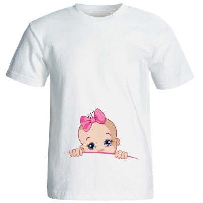 تیشرت بارداری طرح دختر